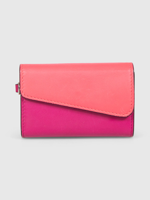 Dior Pink & Purple Leather Card Holder