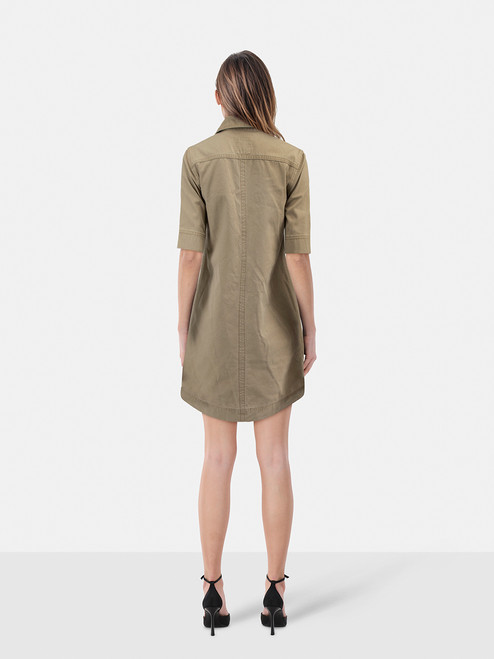 Zadig & Voltaire Khaki Record Shirt Dress