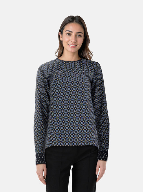 Stella McCartney Floral Print Silk Blouse