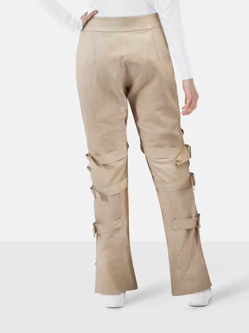 Acne Studios SS13 Ecru Leather Verena Trousers
