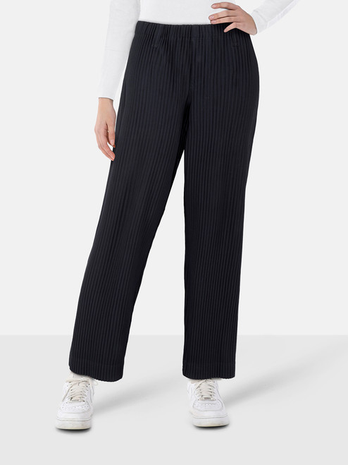 Issey Miyake Homme Plissé Navy Pleated Trousers