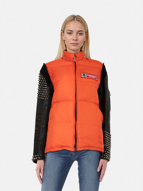 UNDERCOVER AW05 Orange Studded Sleeves Jacket UNDERCOVER AW05 Orange Studded Sleeves Jacket