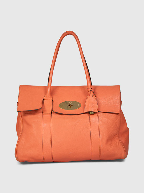 Mulberry Orange Leather Bayswater Bag