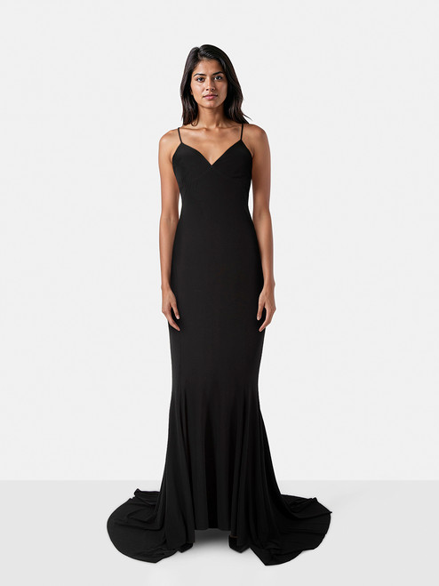 Norma Kamali Black Sleeveless Maxi Dress