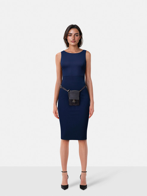 Prada Navy Nylon Convertible Bag