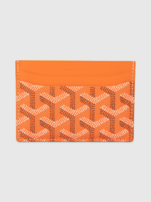 Goyard Orange Goyardine Saint-Sulpice Card Holder Goyard Orange Goyardine Saint-Sulpice Card Holder