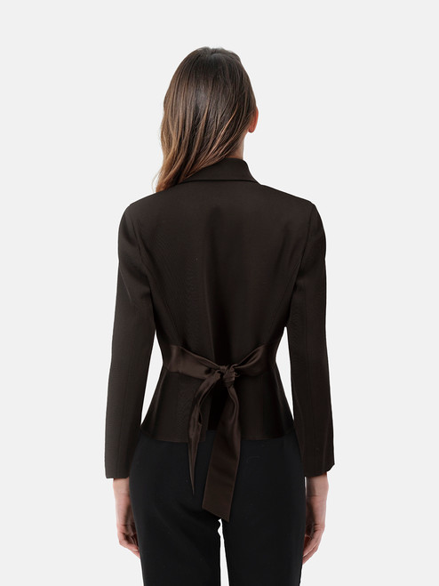 Valentino Garavani Brown Wool Blazer
