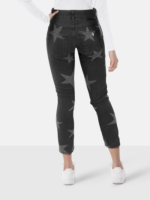 Stella McCartney Grey Denim Star Print Jeans