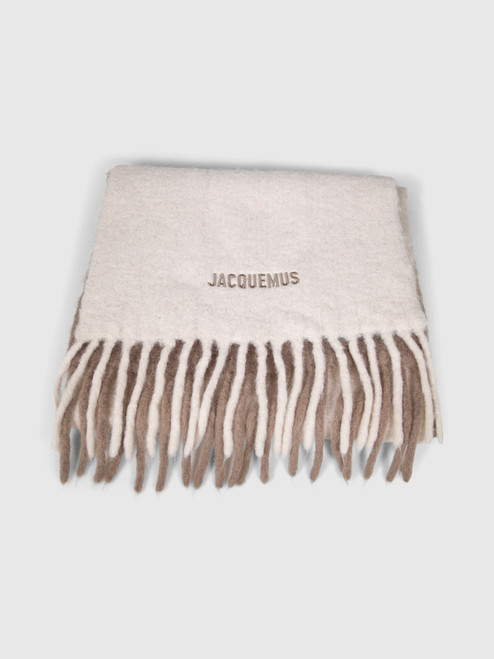 Jacquemus Brown & Beige Alpaca Ombré Scarf