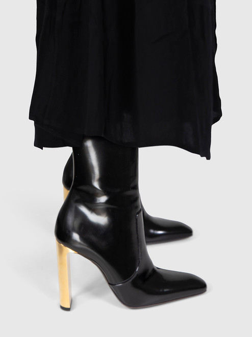 Saint Laurent Black Auteuil 105 Heeled Boots