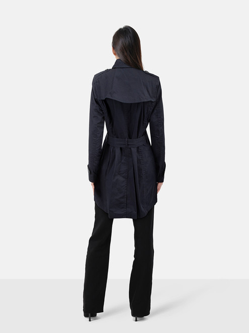 Burberry Navy Kensington Trench Coat