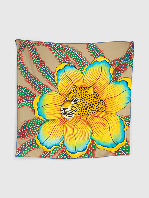 Hermès Baobab Cat Silk Scarf