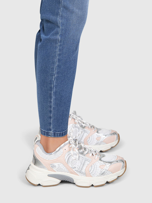 Dior Nude & Silver Tone Chrono Trainers Dior Nude & Silver Tone Chrono Trainers