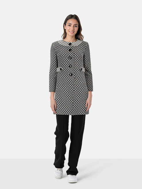 Milly Diamant Single Breasted Coat