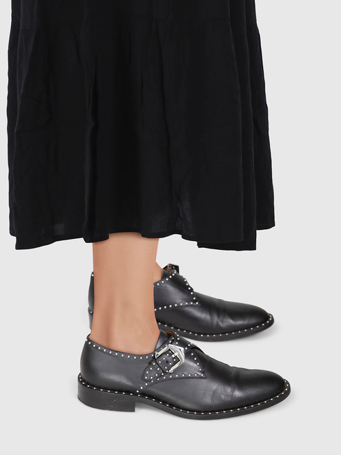Givenchy Black Leather Studded Loafers Givenchy Black Leather Studded Loafers
