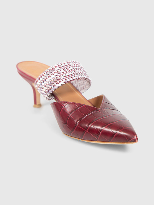 Malone Souliers Burgundy Leather Maisie Mules