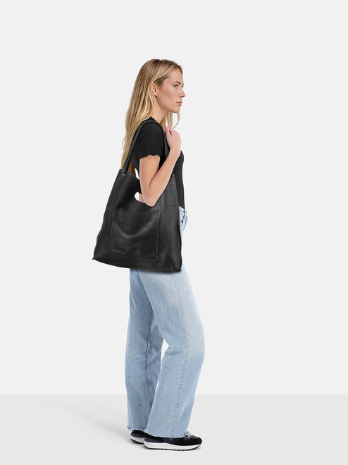 Tom Ford Black Leather Tote Bag