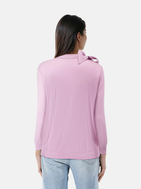 Nina Ricci Pink Wool Fine Knit Jumper