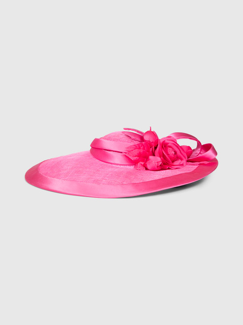 Lock & Co. Hatters Pink Jasmine Sinamay Slice Hat