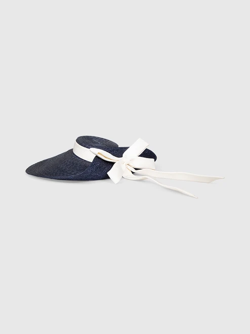 Lock & Co. Hatters Lady Grey Navy Wide Brim Hat