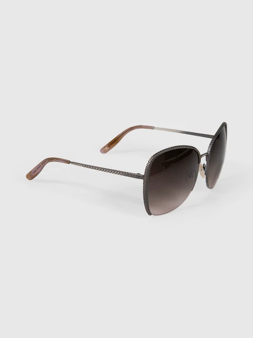 Bottega Veneta Brown Butterfly Sunglasses