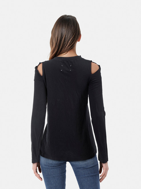 Maison Margiela Black Cut Out Top