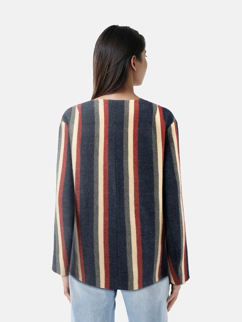 Dries Van Noten Striped Wool Jacket