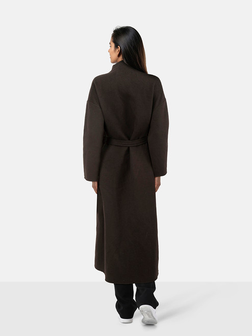 The Row Brown Cashmere Long Coat