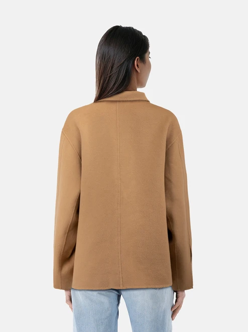 Totême Brown Wool Army Double Jacket