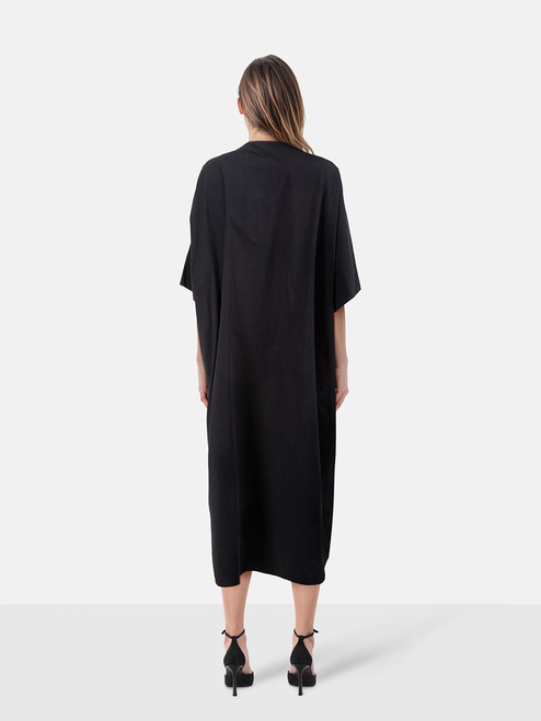 The Row Black Oversized T-Shirt Isora Dress