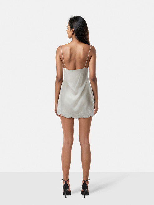 Agent Provocateur White Silk Slip Dress
