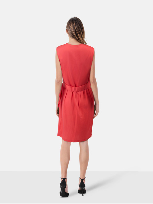 Diane Von Furstenberg Pink Silk Ruched Mini Dress