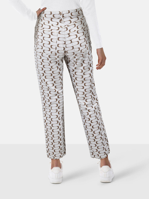 Reformation Denim Patterned Straight Jeans