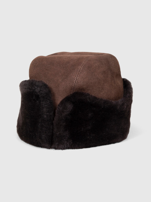 Borsalino  Brown Fur & Leather Hat