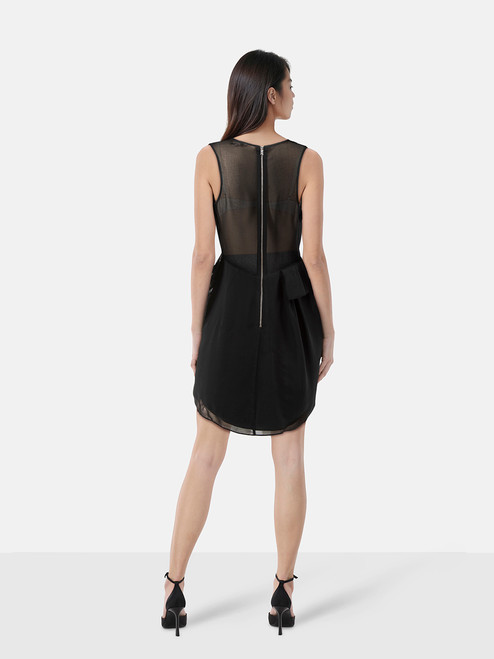 Diane Von Furstenberg Black Sleeveless Isabel Dress