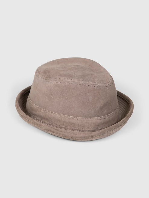 Hermès Taupe Suede Hat