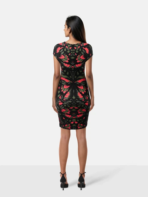 Alexander McQueen Butterfly Bodycon Dress
