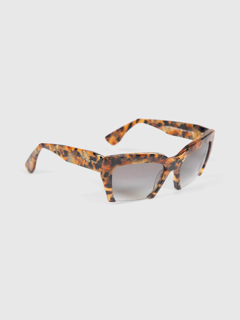 Miu Miu Brown Tortoiseshell Half Rim Sunglasses Miu Miu Brown Tortoiseshell Half Rim Sunglasses