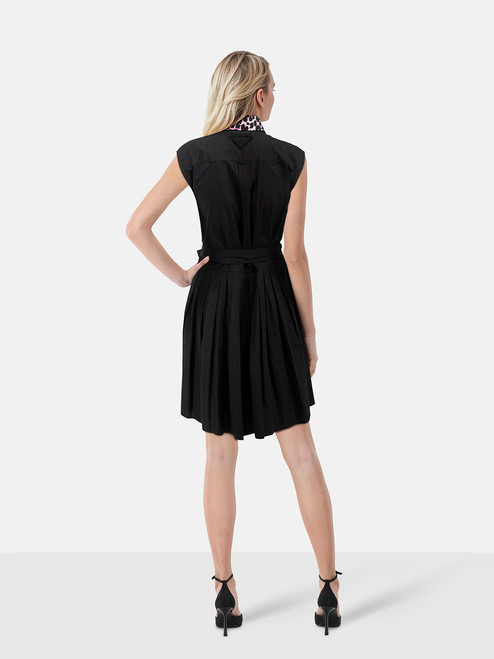 Prada Contrast Collar Detail Dress