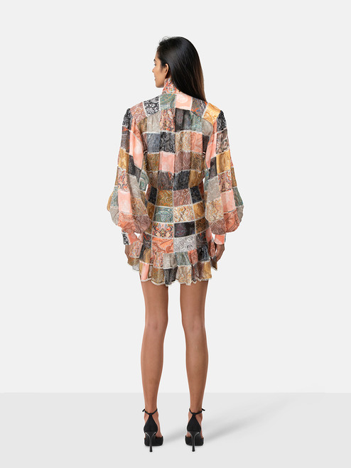 Zimmermann Paisley Print Linen Mini Dress