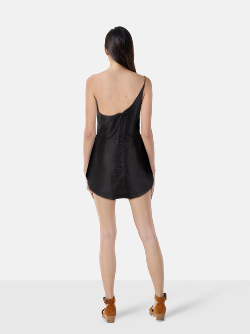 Zimmermann Black One Shoulder Playsuit