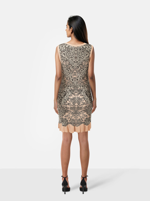 Alexander McQueen Floral Knit Patterned Dress