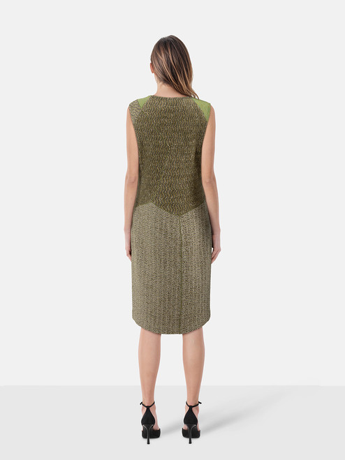 Missoni Green Wool Panelled Dress Missoni Green Wool Panelled Dress