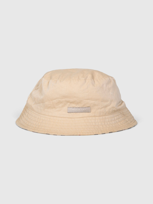 Burberry Vintage Beige & Nova Check Reversible Bucket Hat