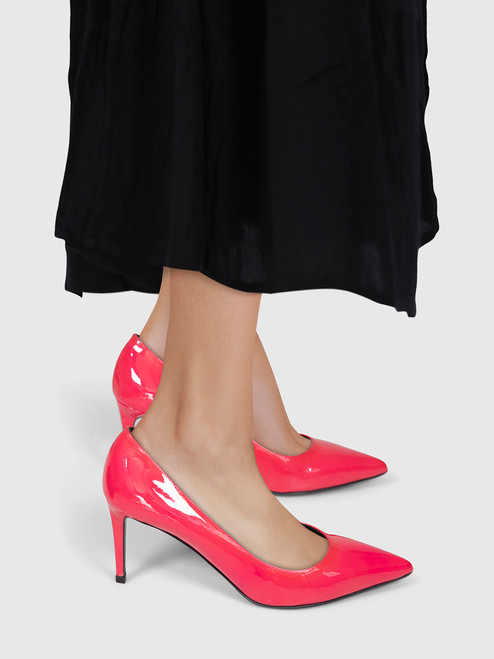 Saint Laurent Pink Patent Leather Pumps