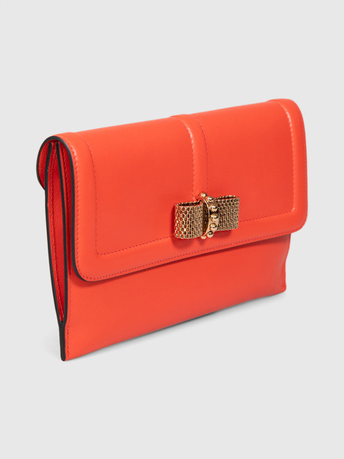 Christian Louboutin Red Leather Sweet Charity Wallet