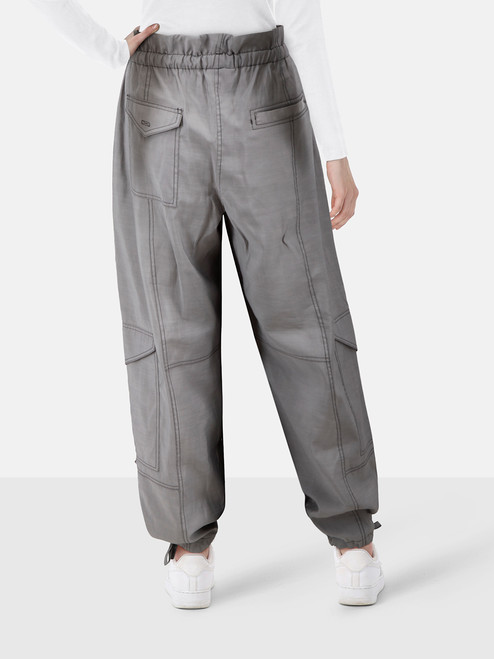 Ganni Frost Grey Paperbag Trousers