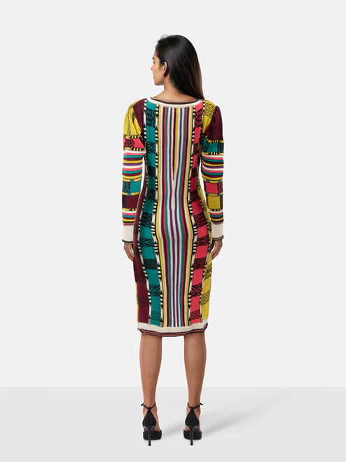 Etro Patterned Knit Wool Dress