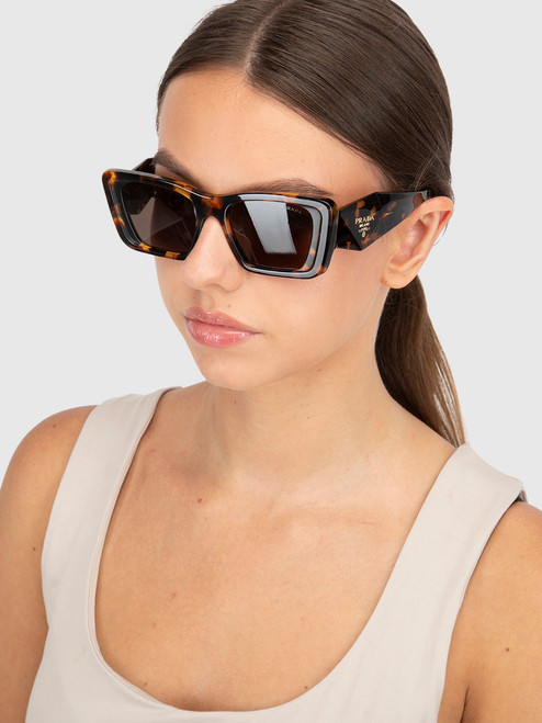 Prada Havana Butterfly Tinted Sunglasses Prada Havana Butterfly Tinted Sunglasses