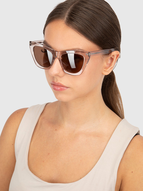 Saint Laurent Nude Brown Cat Eye Sunglasses Saint Laurent Nude Brown Cat Eye Sunglasses